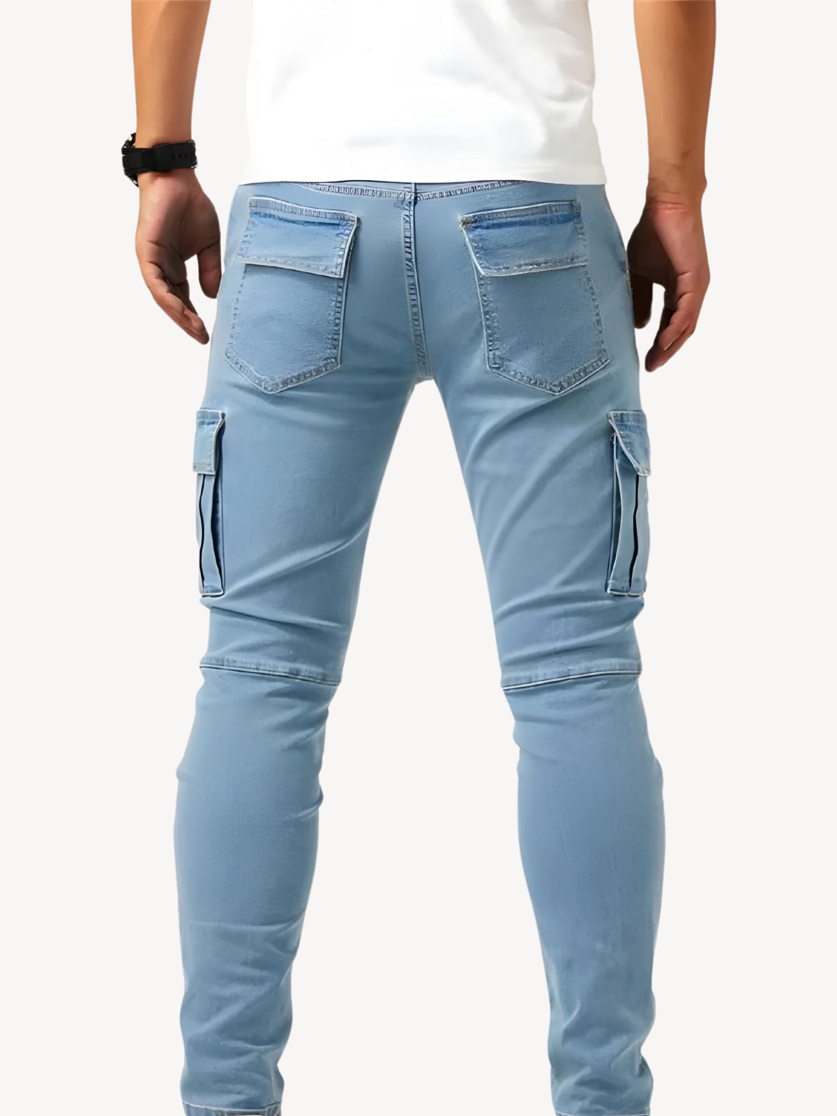 DANTE - JEANS CARGO ÉLASTIQUES