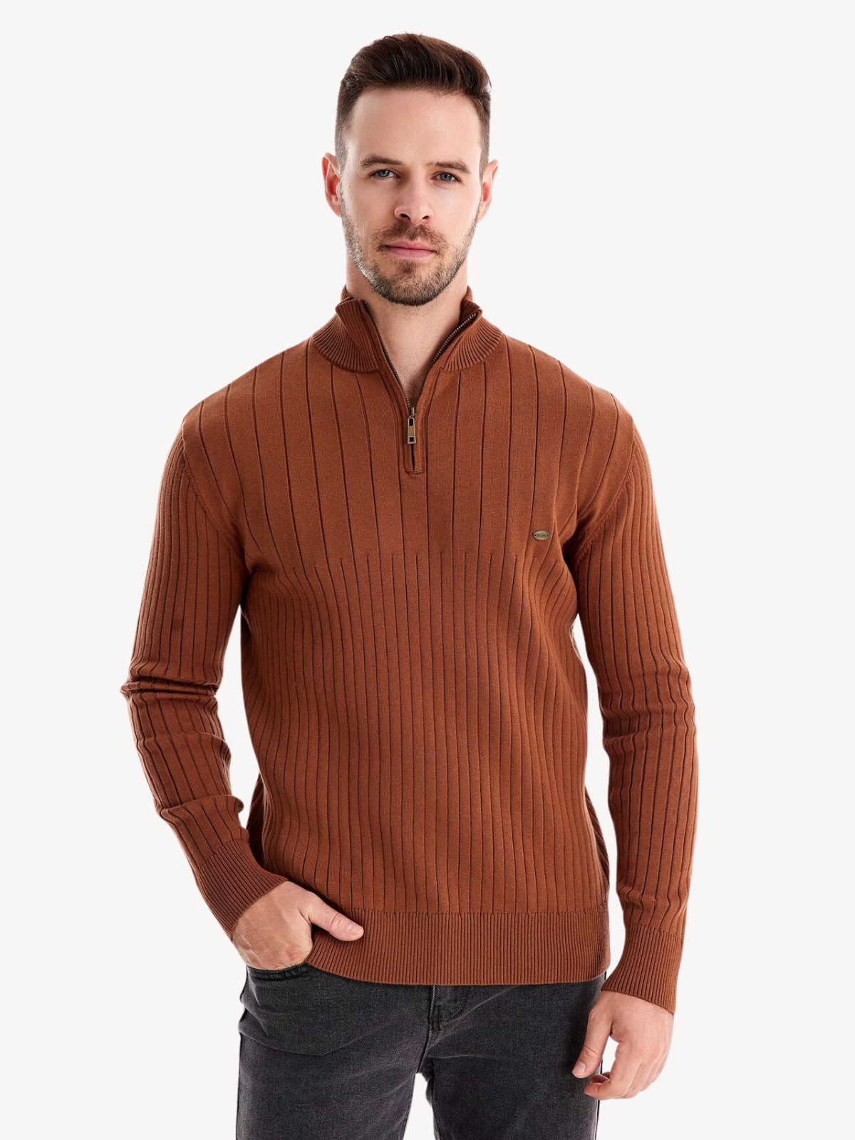 LEON - PULL AVEC ZIP QUART