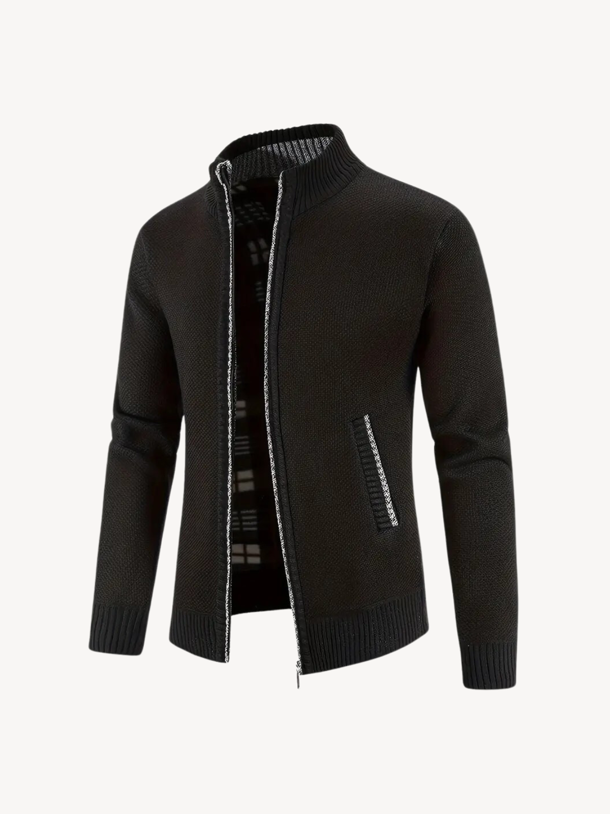 CORRADO - CARDIGAN CONFORTABLE À ZIP