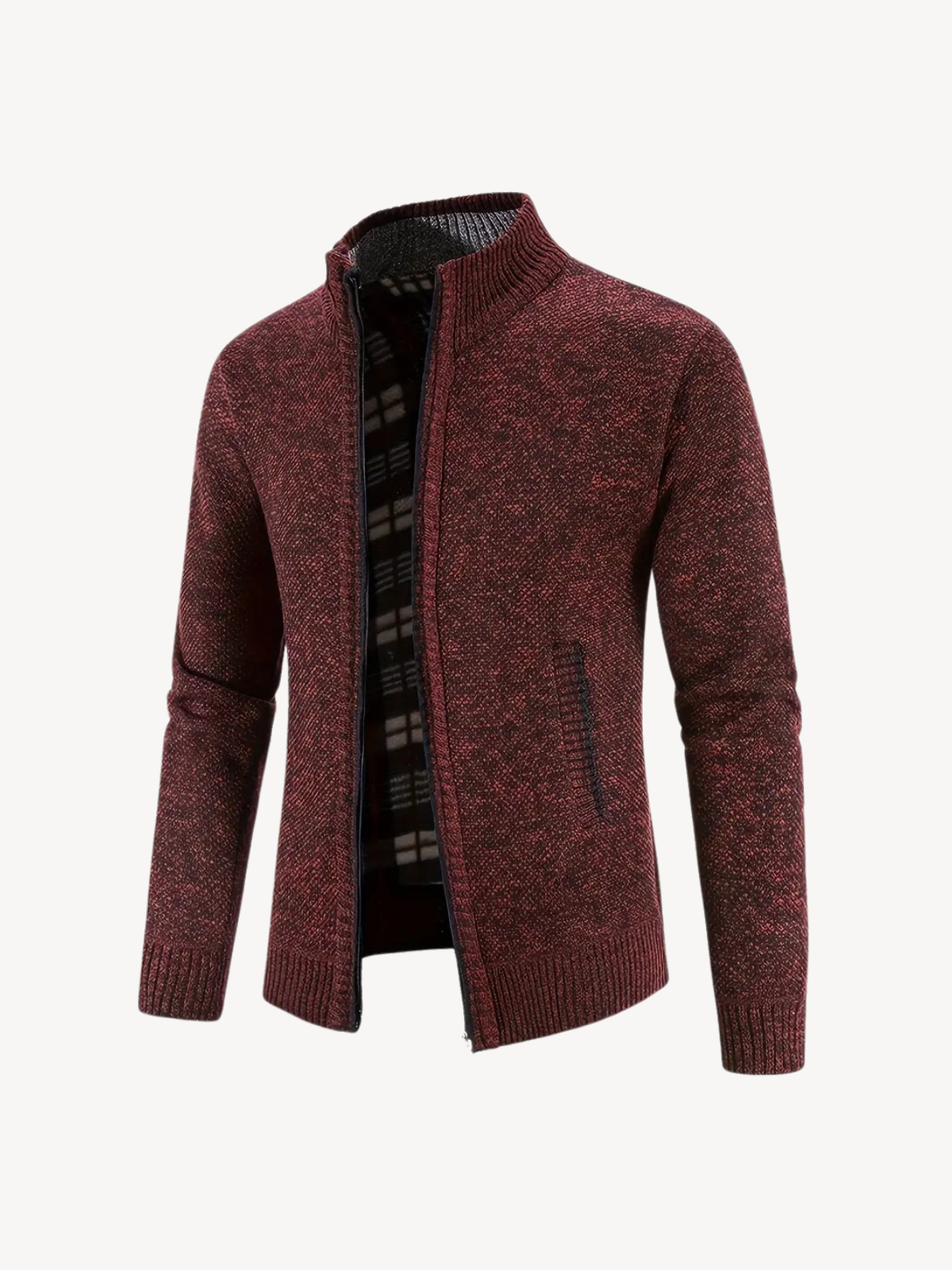 CORRADO - CARDIGAN CONFORTABLE À ZIP