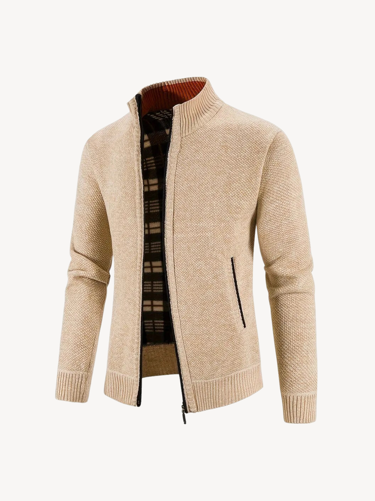 CORRADO - CARDIGAN CONFORTABLE À ZIP
