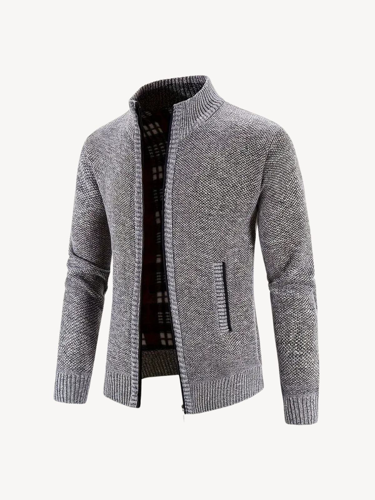 CORRADO - CARDIGAN CONFORTABLE À ZIP
