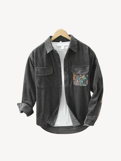 Fulvio - Chemise en Coton Côtelé