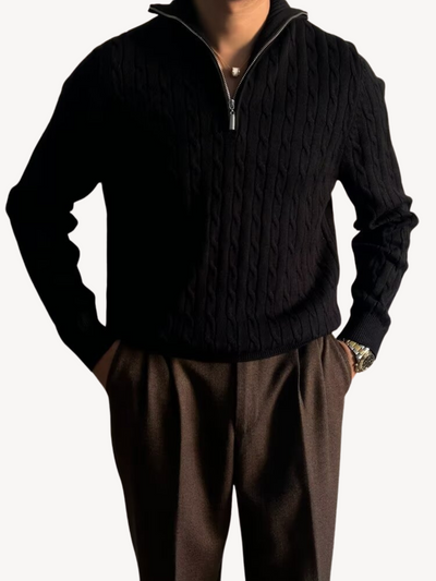 Orlando - Pull Tricoté Demi-Zip