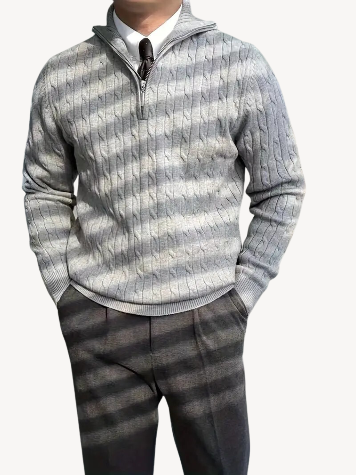 Orlando - Pull Tricoté Demi-Zip