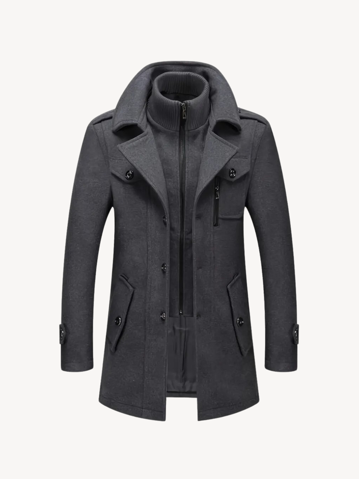 FREDERIC - MANTEAU À DOUBLE COL