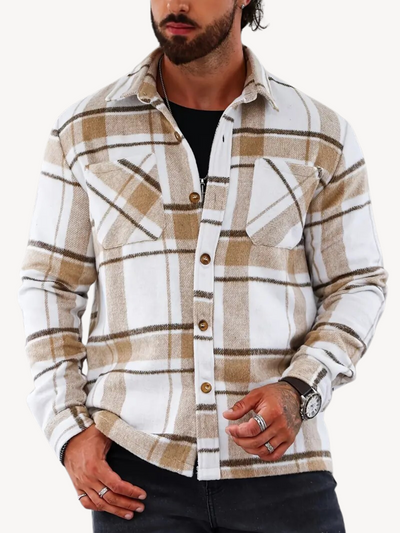 FABRICE - VESTE CASUAL À CARREAUX