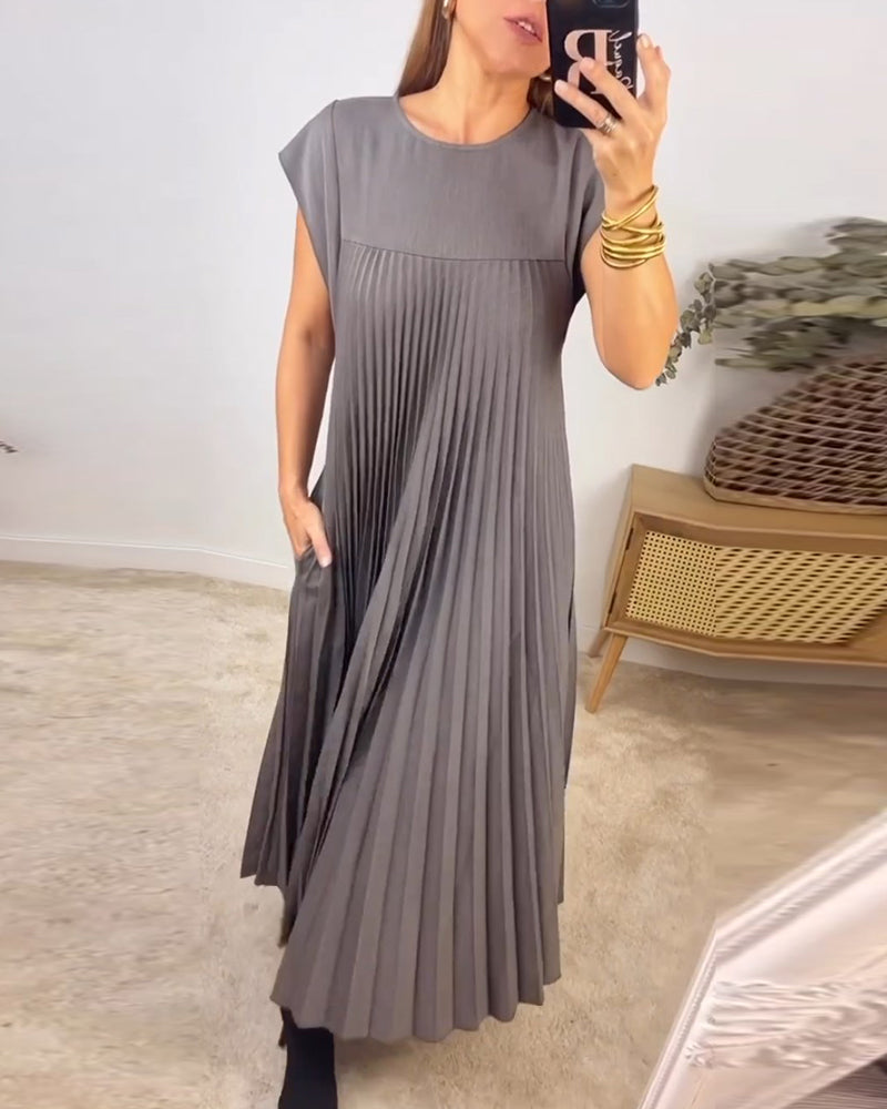 Amada™ Robe sans manches plissée