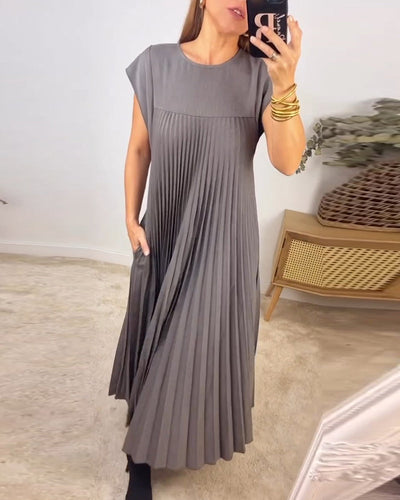 Amada™ Robe sans manches plissée