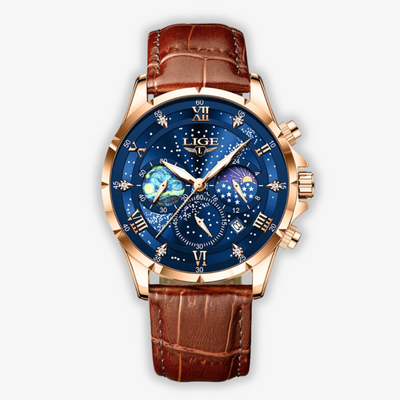 Montre Élégante Phase de Lune