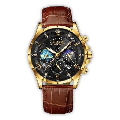 Montre Élégante Phase de Lune