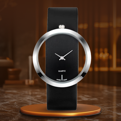 Montre à Quartz avec Cadran Transparent Élégant
