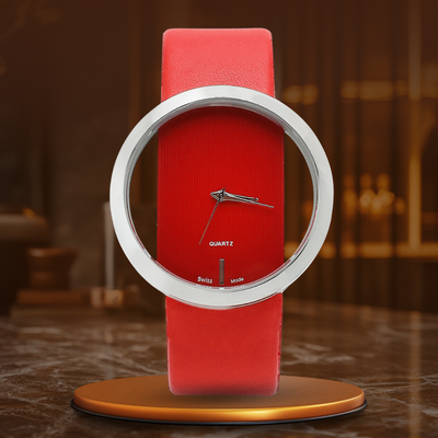 Montre à Quartz avec Cadran Transparent Élégant