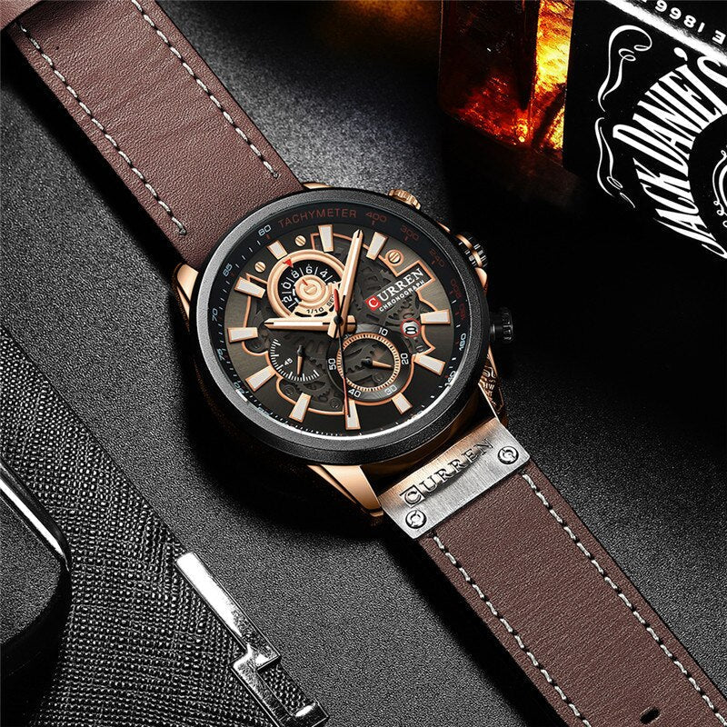 Montre Calendrier Quartz Multifonction