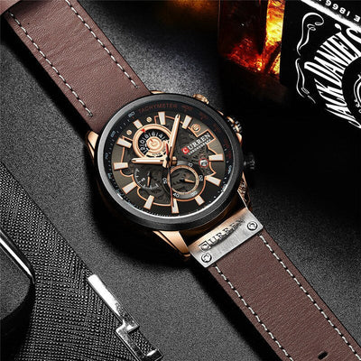 Montre Calendrier Quartz Multifonction