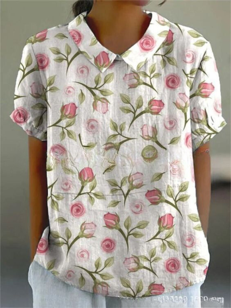 Lina | Blouse en Lin Floral
