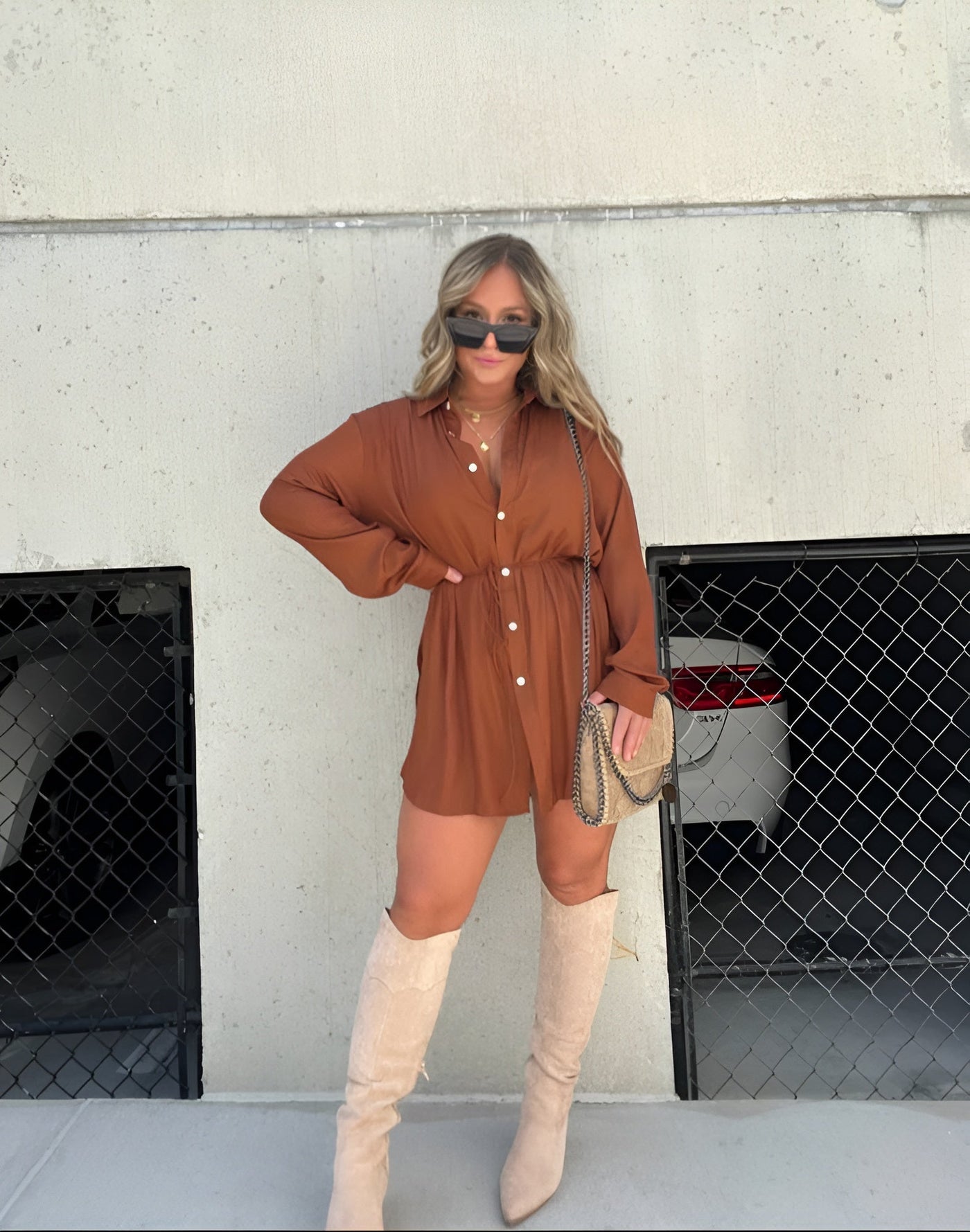 Amelie | Robe Monopiece en Satin à la Mode