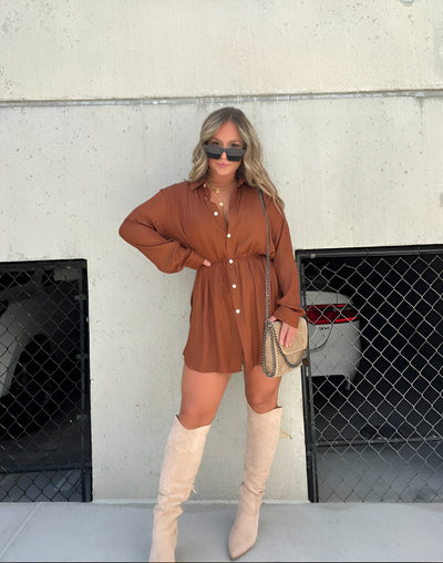 Amelie | Robe Monopiece en Satin à la Mode