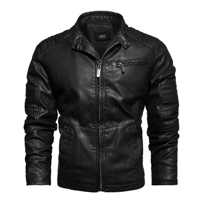 Veste en cuir pour homme avec style