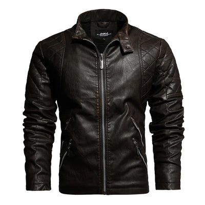 Veste en cuir pour homme avec style