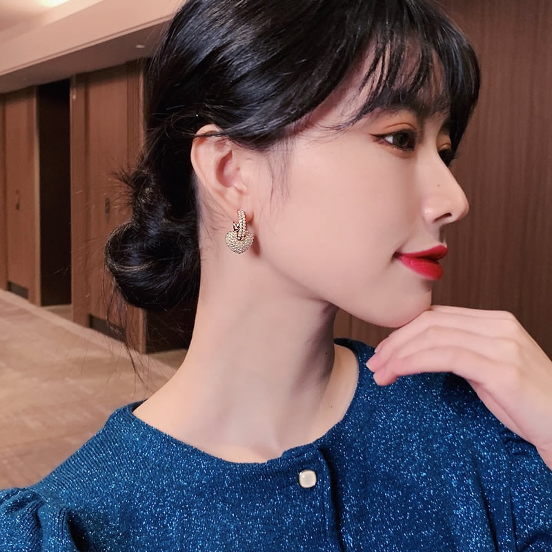 Boucles d'oreilles Perle d'Amour en Or