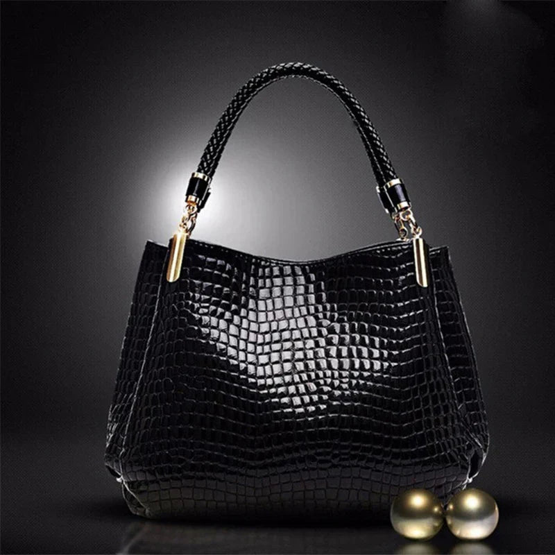 Isabella™ Élégance Durable | Sac à Main avec Motif Crocodile