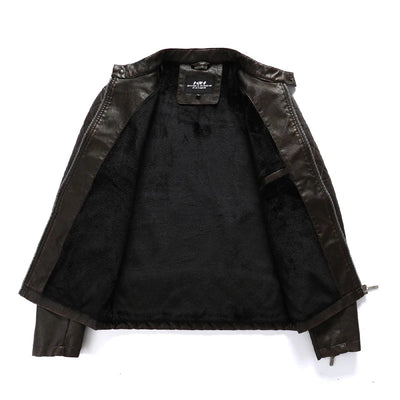Veste en cuir pour homme avec style