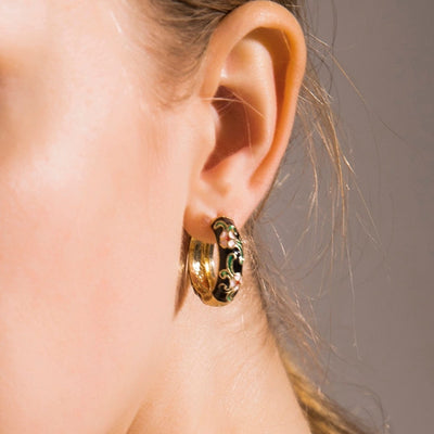 Boucles d'oreilles de Fleurs de Luxe