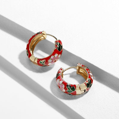 Boucles d'oreilles de Fleurs de Luxe