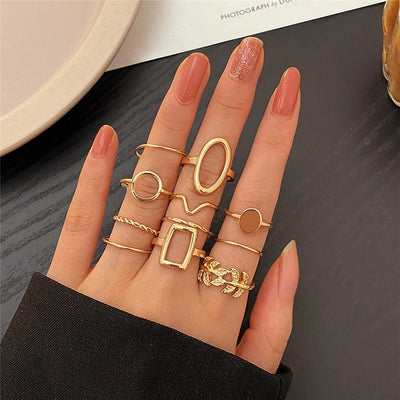 Pack de 11 Anneaux en Argent Vintage