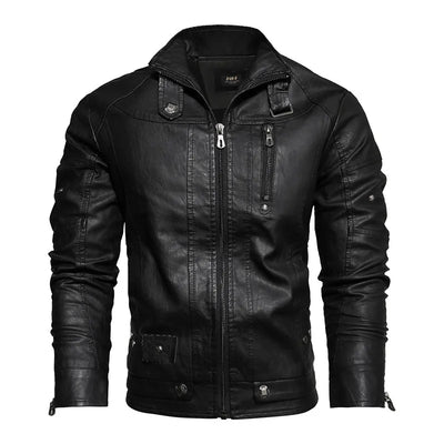 Veste en cuir pour homme avec style