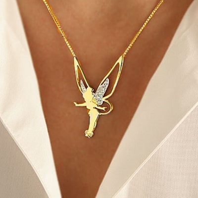 Collier de Fée de la Chance en Argent Sterling et Or