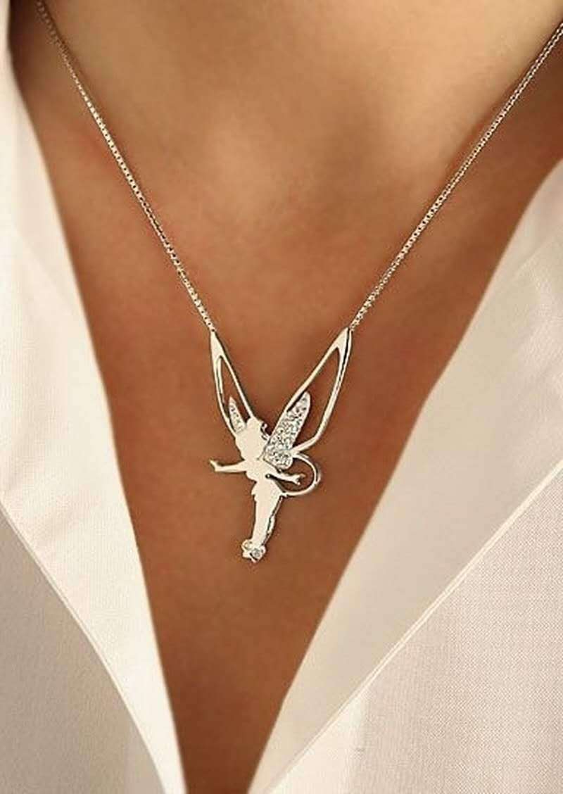 Collier de Fée de la Chance en Argent Sterling et Or