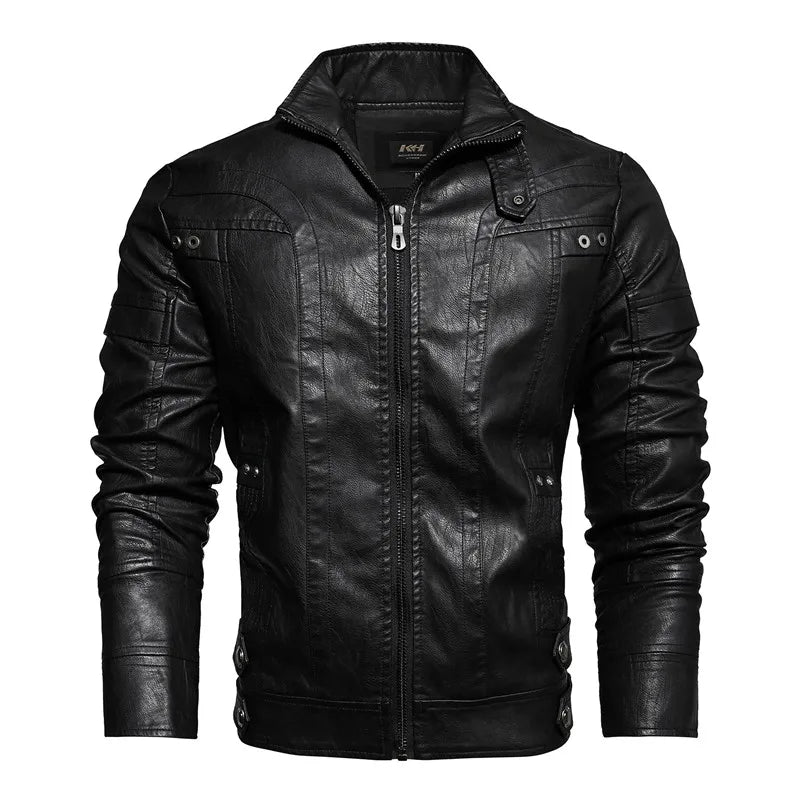 Veste en cuir pour homme avec style