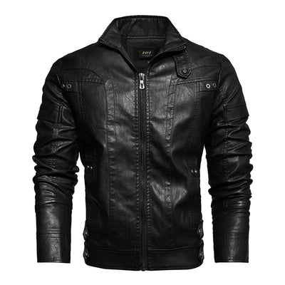 Veste en cuir pour homme avec style