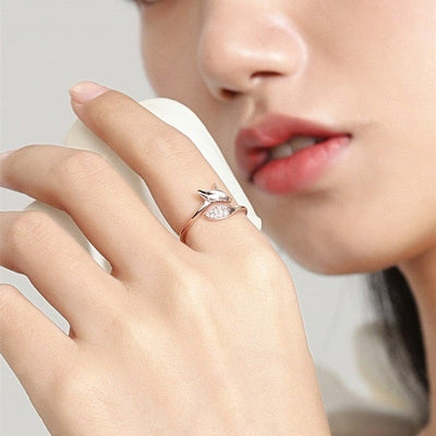 Bague Renard Argentée Rose