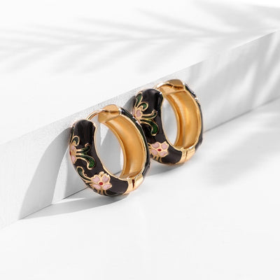 Boucles d'oreilles de Fleurs de Luxe