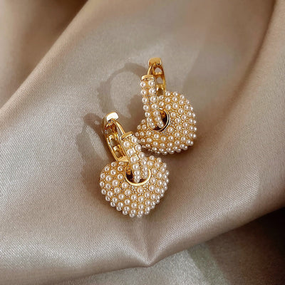 Boucles d'oreilles Perle d'Amour en Or