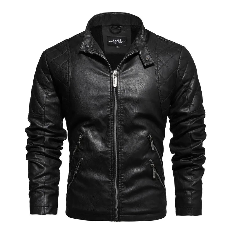 Veste en cuir pour homme avec style