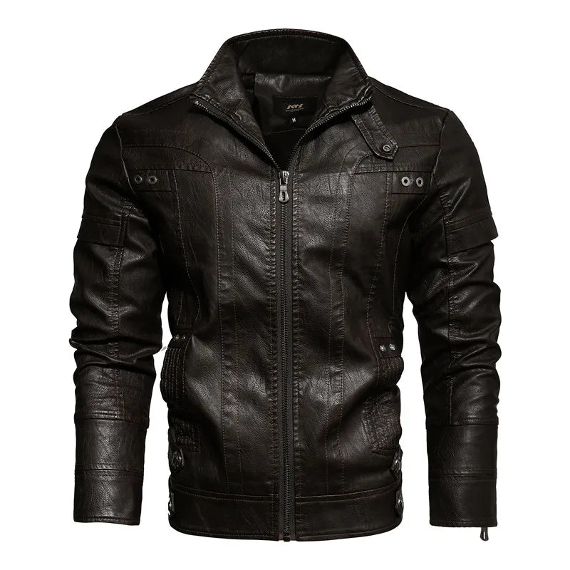 Veste en cuir pour homme avec style