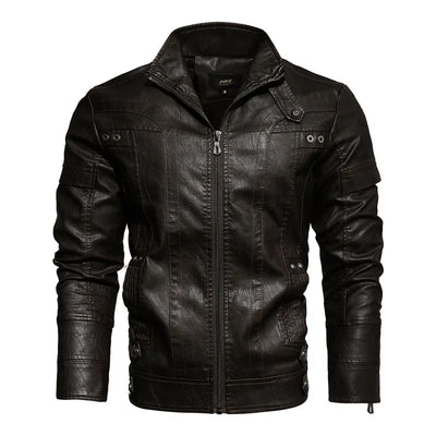 Veste en cuir pour homme avec style