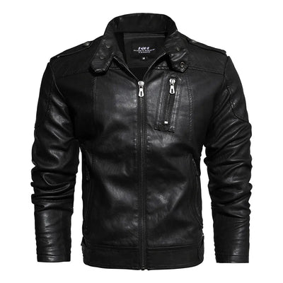 Veste en cuir pour homme avec style