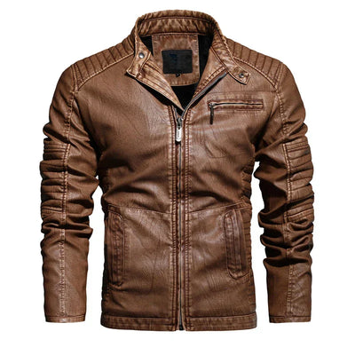 Veste en cuir pour homme avec style