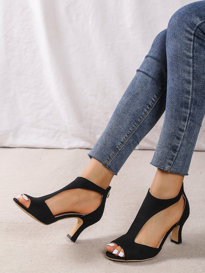 Laluna | Talons Hauts Élégants avec Ouverture