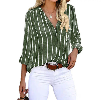 Candace™ | Blouse décontractée rayée