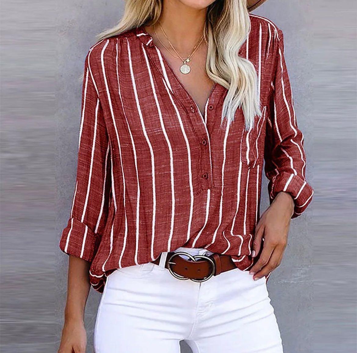 Candace™ | Blouse décontractée rayée