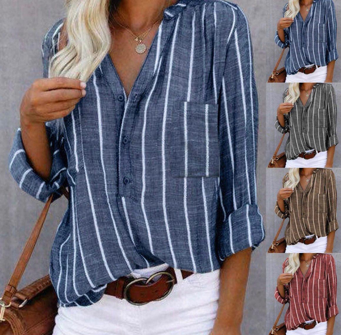 Candace™ | Blouse décontractée rayée