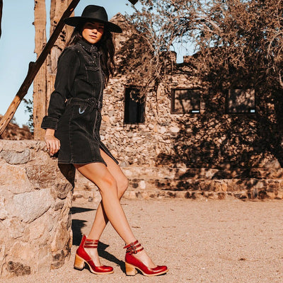 Renée -  Pompes à talons hauts Vintage