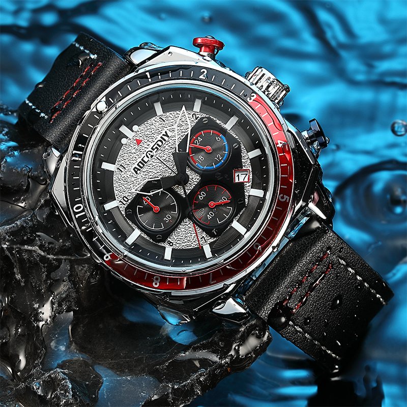 Montre de Sport Chronographe Luxe Quartz