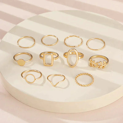 Pack de 11 Anneaux en Argent Vintage